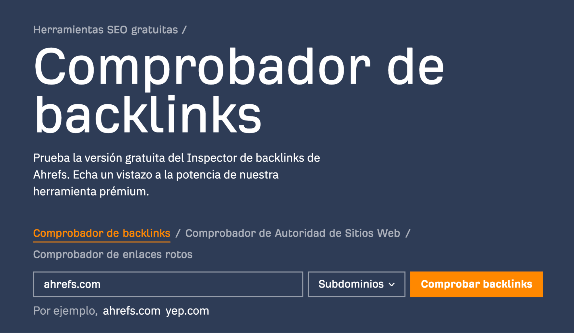 Comprobador de backlinks